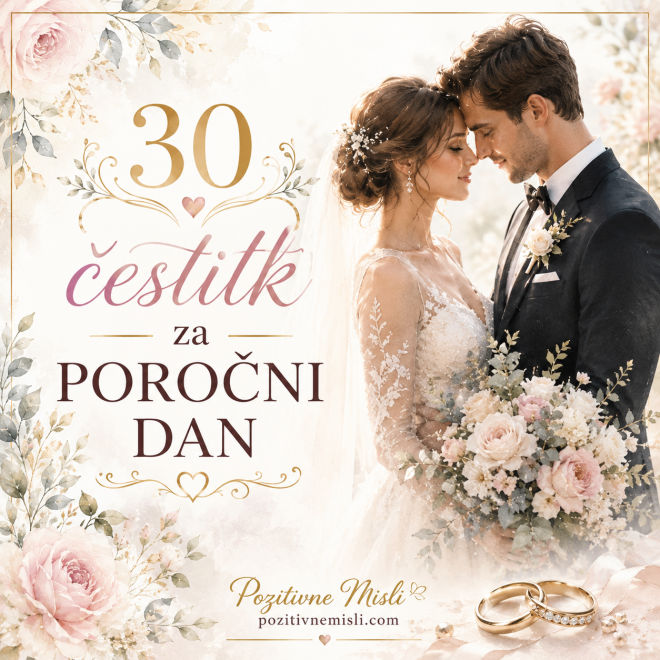 30 čestitk za poročni dan