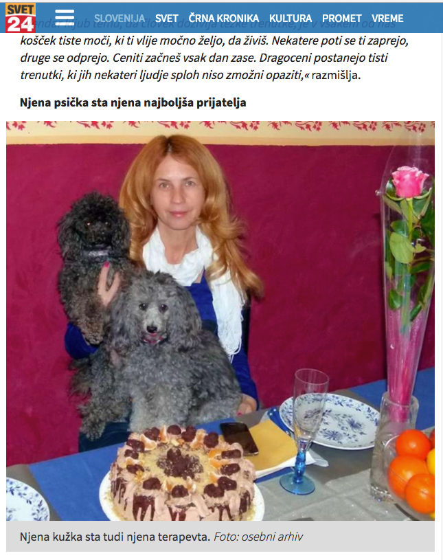 Hvaležna za vsak dan, ki ga živi