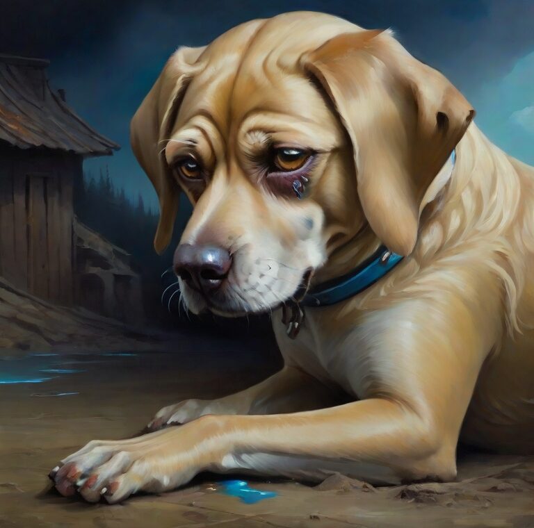 Pes in straost - žalostna zgodba