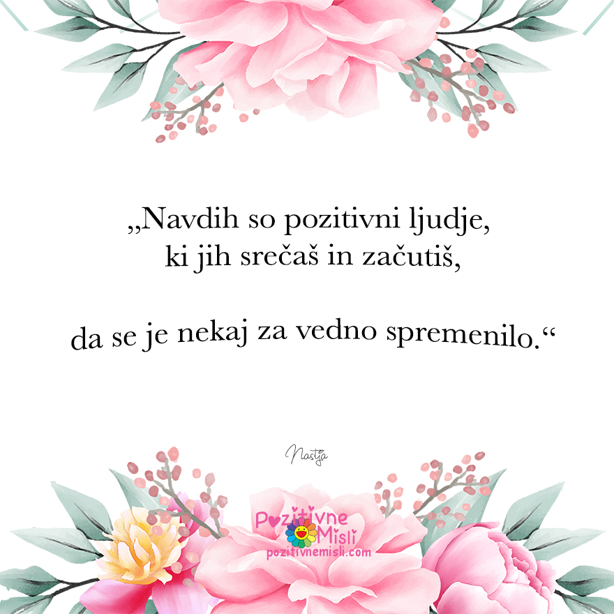 ljudje so lahko največji navdih