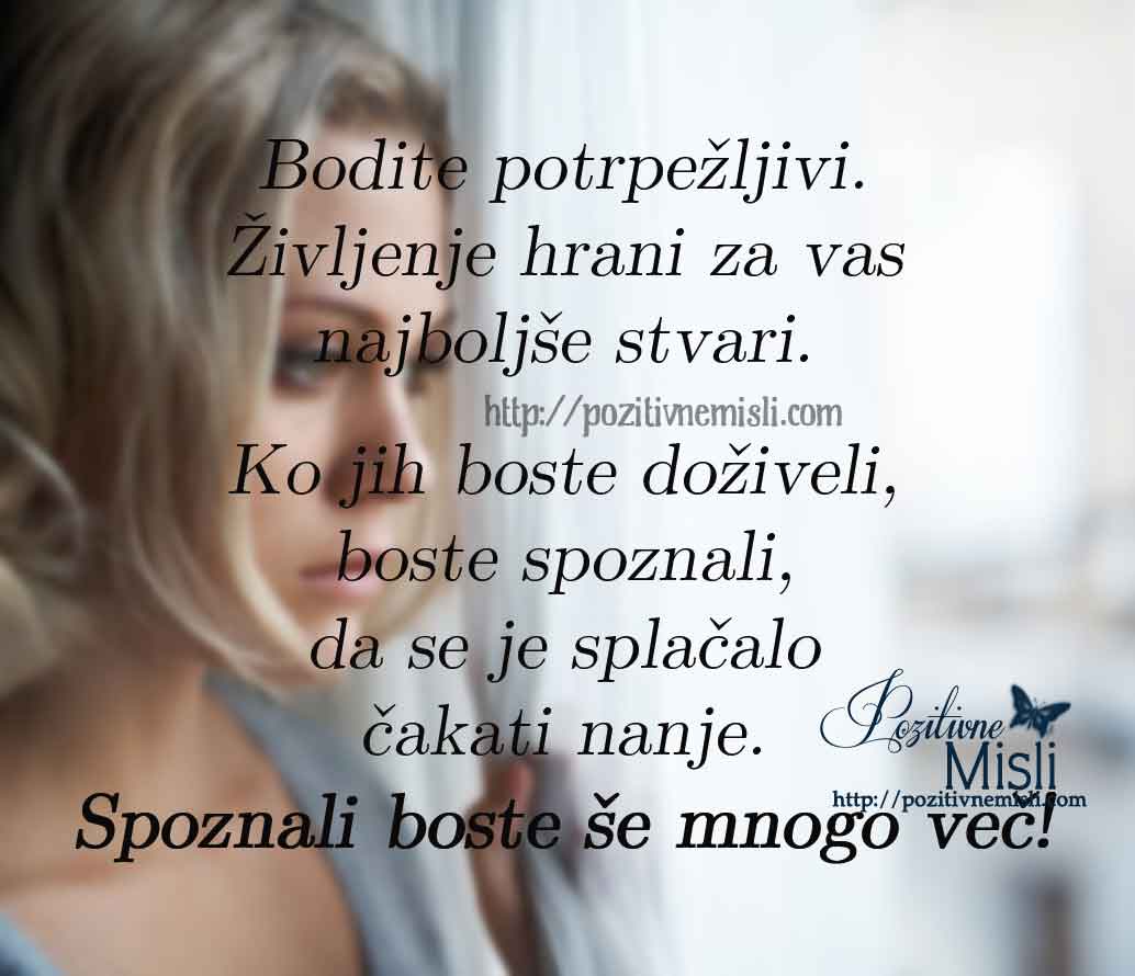 Življenje hrani za vas  - Misli o življenju