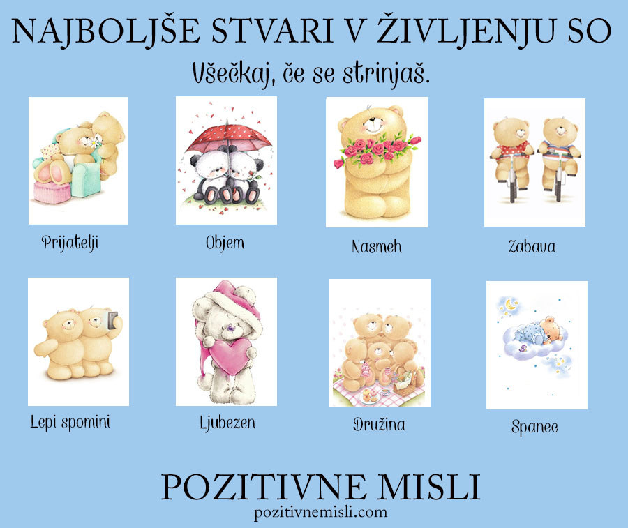 Najboljše stvari življenja - 
Misli o ŽIVLJENJU in sreči