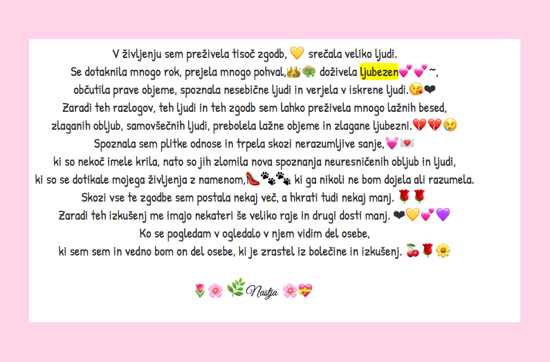 V življenju sem preživela tisoč zgodb