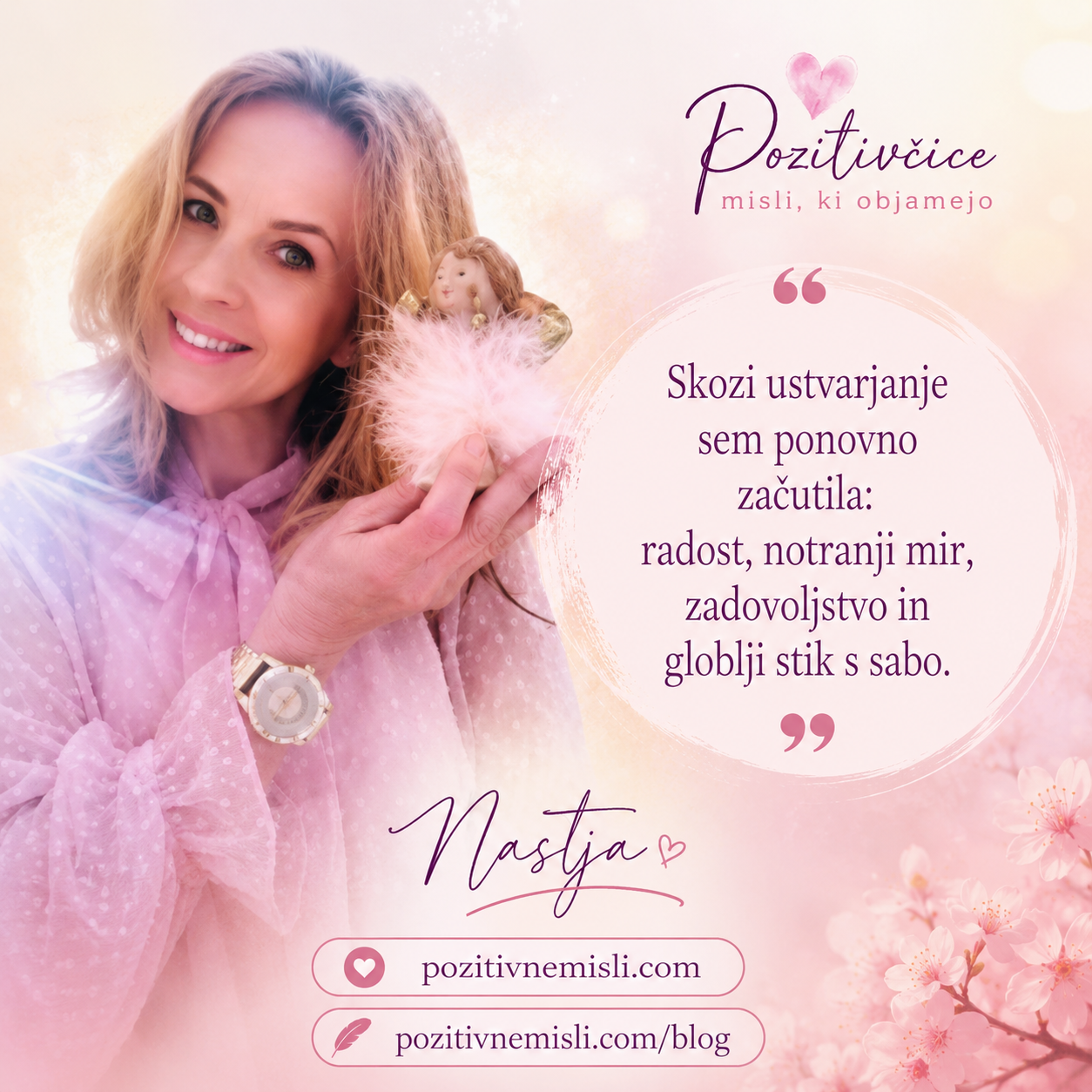 Nastja Klevže Nastja Klevže - avtor Pozitivčic